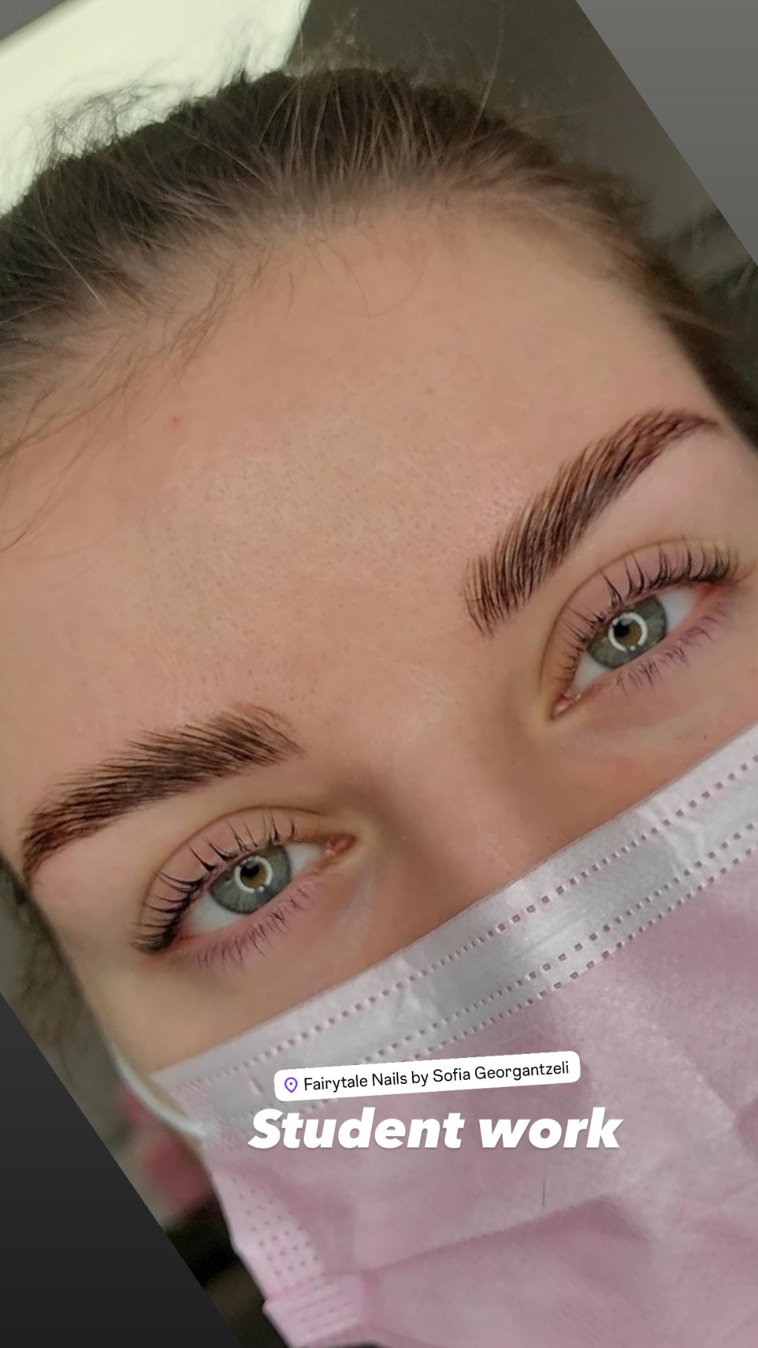 Brow Lamination — student work 02