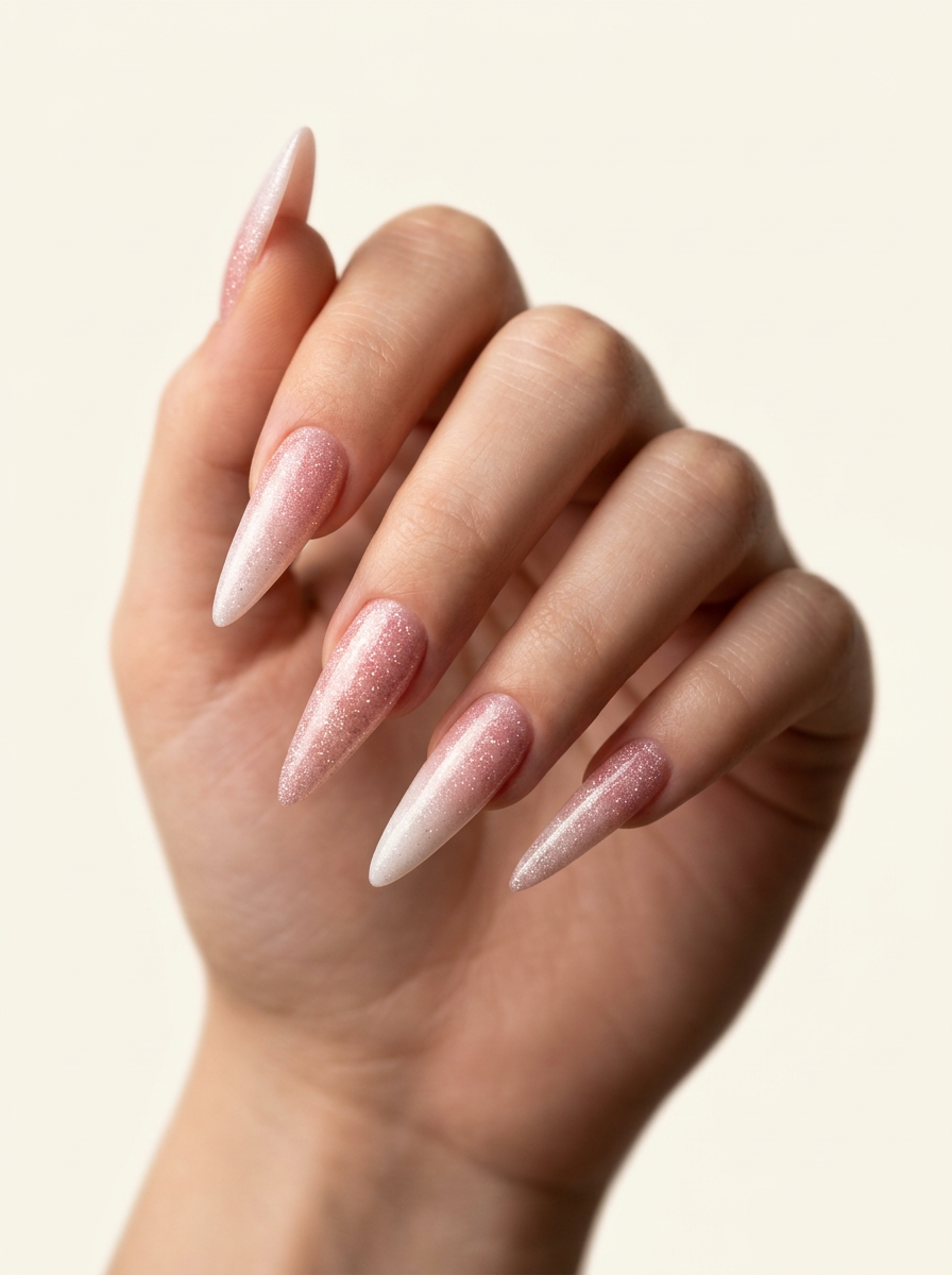 Dual forms · rose ombré stiletto